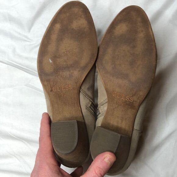 Guess Tan Leather Booties. Size 7. - Picture 11 of 13